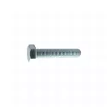 10 Vis métaux tête hexagonale filetage total DIN933 acier zingués blanc 8/8 - diamètre 24 mm