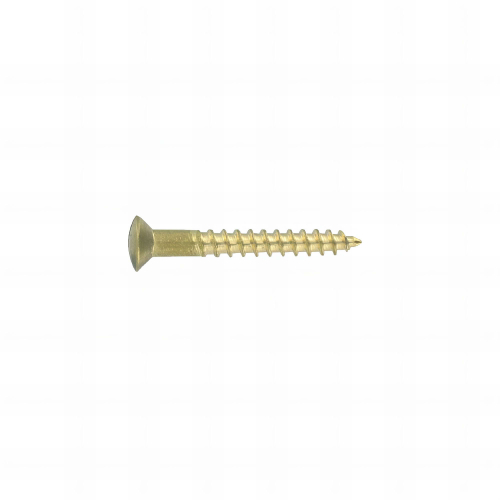 10 vis bois tête fraisée bombée fendue DIN95 laiton - Diamètre 4 mm