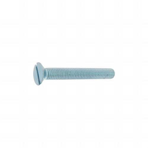 200 Vis métaux tête fraisée fendue DIN963 acier zingués blanc - diamètre 8 mm