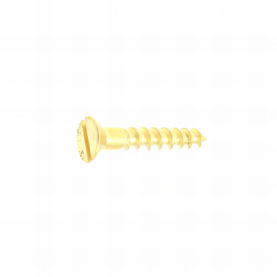 100 Vis Bois Laiton DIN97 tête fraisée fendue - diamètre 2,0 mm