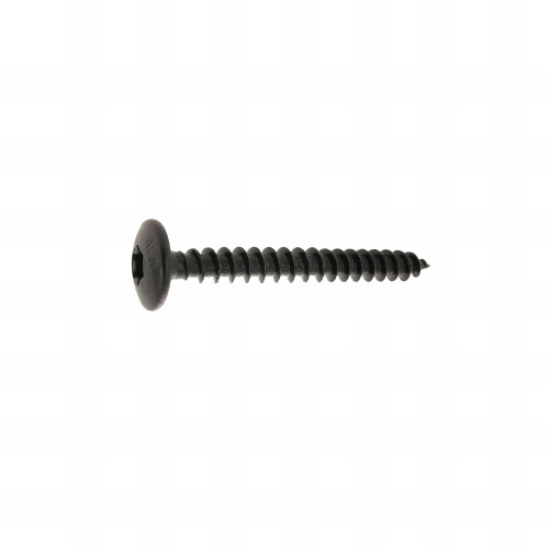 5 vis penture torx acier zingués noir - dimètre 6 mm