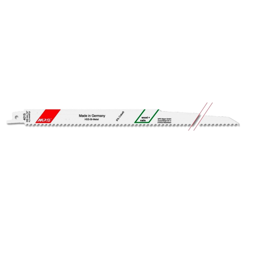 5 Lames scie Sabre Extra Forte bois multi Dents Frais. avoyées 300X19X1.27Mm - 4.2mm