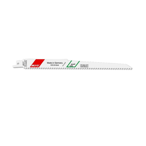 5 Lames scie Sabre Extra Forte bois multi Dents Frais. avoyées 225X19X1.27Mm - 4.2mm