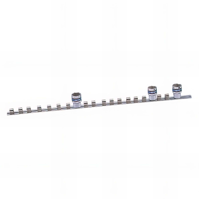 Rail pour 12 douilles 1/4" - L. 200 mm