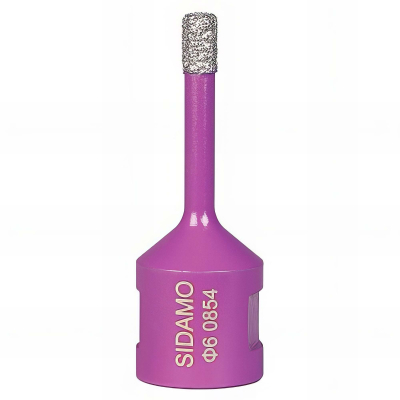 Trépan diamant à sec pour meuleuse M14 - Diamètre de 6 mm - Céramique/Grès/Granit