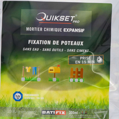 Mortier chimique pour scellement de poteaux - 300 ml - Scellement rapide 2