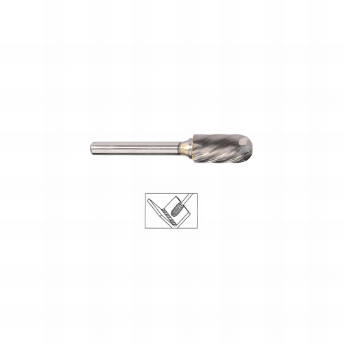 Fraise Lime aluminium Cylindrique Bout Rond