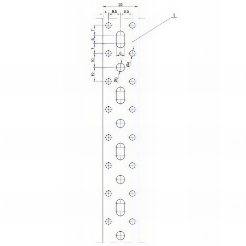 Feuillard perforé galvanisée - 25 x 1,5 mm x 25 m