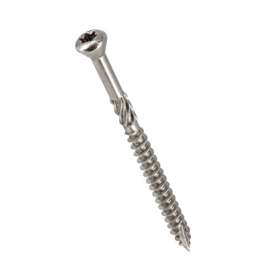 1000 vis terrasse INOX A2 - TX25, D. 5 x 70 mm tête réduite crantée + embout offert 2