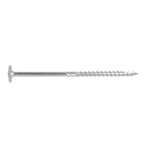 100 Vis Vking Disque Torx zingués blanc - Diamètre 6 mm - (Embout Inclus)
