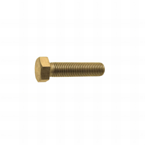 100 Vis métaux tête hexagonale Laiton DIN933 - diamètre 8 mm