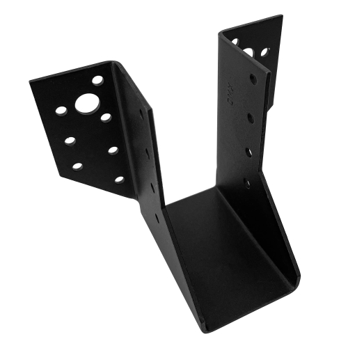 Sabot de charpente noir à ailes extérieures - Larg. 45 x Ht. 97 mm