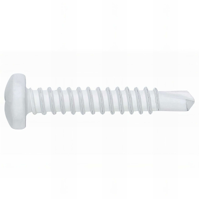 500 vis autoperceuse PH tête bombée 4,8 x 25 mm acier zingué blanc pour tôle et PVC - ABR4825BLE - Index