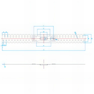 100 Ancrages en U galvanisés pour fixation de profilés L. 291 mm 2