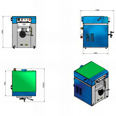 Raboteuse Triphasée L. 410 mm - 400 V - 4 000 W