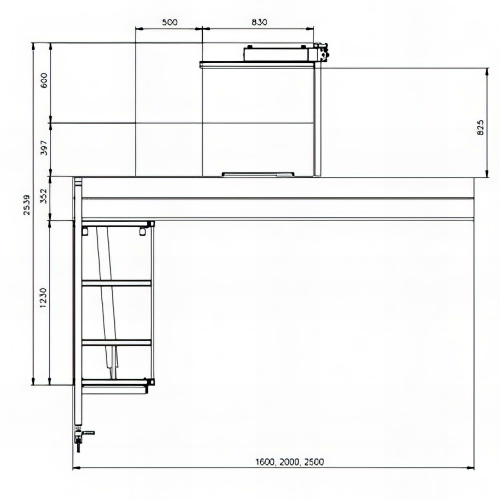 Scie à format triphasée - D. 315 mm - chariot 2 500 mm - 400 V - 2 200 W