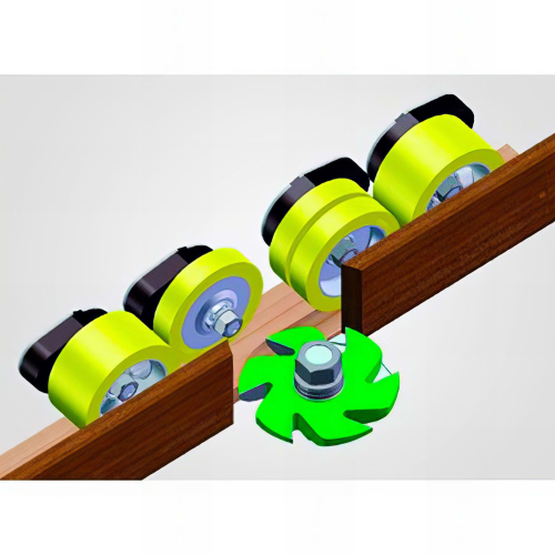 Entraîneur triphasé 4 rouleaux - bras 1 050 mm pour combinée - toupie - ponceuse - 400 W 400 V