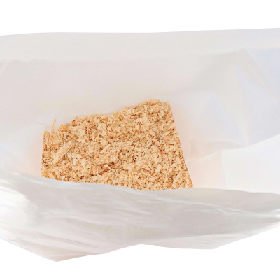 10 sacs Rotofor de récupération à copeaux et poussières de bois en plastique - Résistants - Transparents - Fabrication française