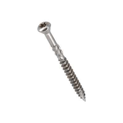 Lot 500 vis terrasse INOX A2 - TX25, D. 5 x 60 mm tête réduite crantée + embout offert 2