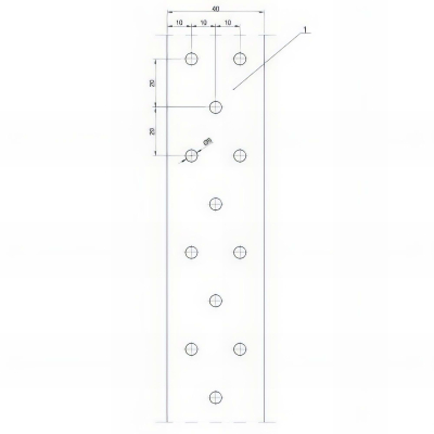 Feuillard perforé galvanisé - 40 x 2,0 mm x 10 mètres 2