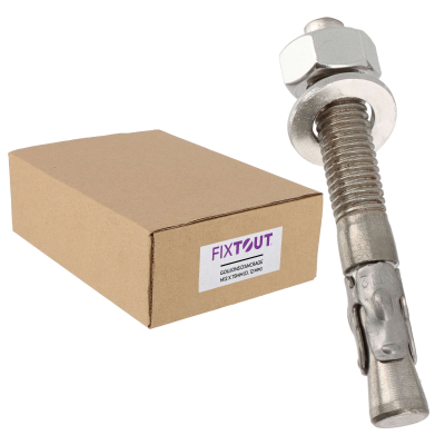 Lot de 25 goujons d'ancrage en acier inox A2 M12 - Diamètre 12 mm