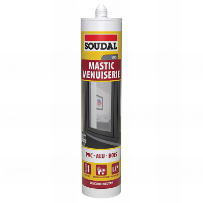 Silicone Gris claire béton MENUISERIE fenêtres et vitres snjf - 280 ml