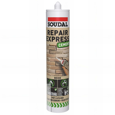 Cartouche mastic spéciale Béton et ciment 300 ML repair express beige - 128000 - Soudal