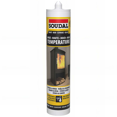 Cartouche de mastic réfractaire 290 ML noir - 102270 - Soudal