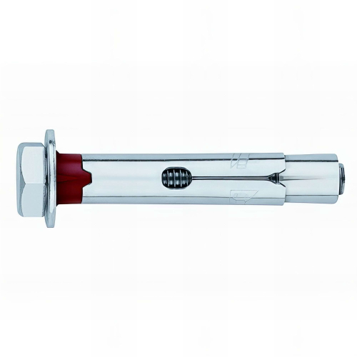 100 chevilles métalliques anti-rotation vis tête hexagonale M8 x 80 mm (D. 10 mm) acier zingué - ACHT10L - Index