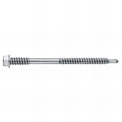 200 vis autoperceuse 5,5 / 6,3 x 180 mm, tête hexagonale avec rondelle estampée, pour panneaux sandwich, zingué