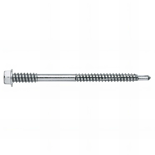 200 vis autoperceuse 5,5 / 6,3 x 180 mm, tête hexagonale avec rondelle estampée, pour panneaux sandwich, zingué