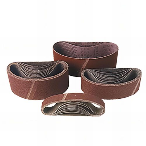Lot de 10 bandes toile pour machine portative 100 x 560 mm Gr. 80 pour bois et métal - 100.560.080 - Leman