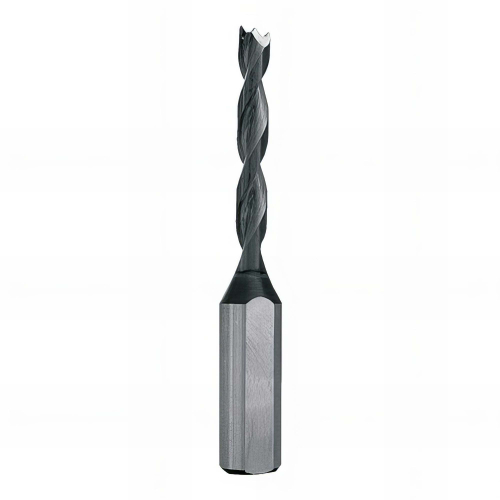 Mèche à tourillon carbure HM monobloc micro-grain D. 5 mm L. 70 mm rotation à gauche - 255.705.01 - Leman