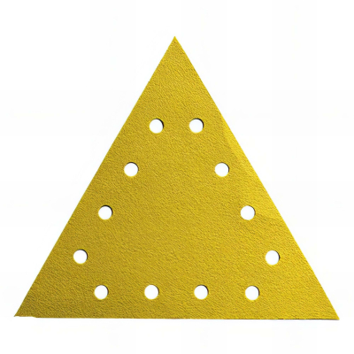Lot de 25 triangles auto-agrippant pour ponceuse mur et plafond D. 290 x 290 mm Gr. 150 12 trous - 290.290.12.150 - Leman