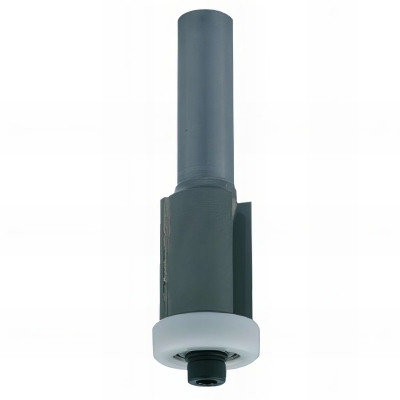 Mèche d'affleureuse droite HM micrograin + guide "téflon" D. 19 mm L.U. 25,4 mm L.T. 80 mm Q. 12 mm - 4572.719.00 - Leman