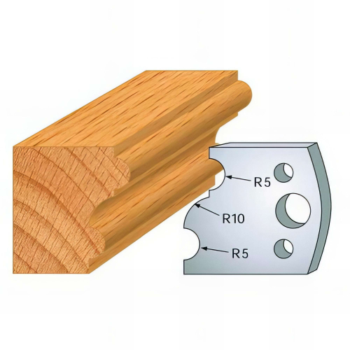 Jeu de 2 fers profilés acier Ht. 40 mm N°052 Multi-profil - 800.052 - Leman