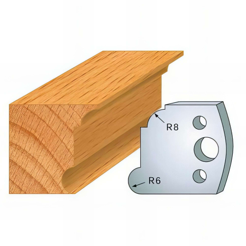 Jeu de 2 fers profilés acier Ht. 40 mm N°053 Gorge et congé - 800.053 - Leman