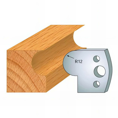 Jeu de 2 fers profilés acier Ht. 40 mm N°058 Gorge de 12 mm - 800.058 - Leman