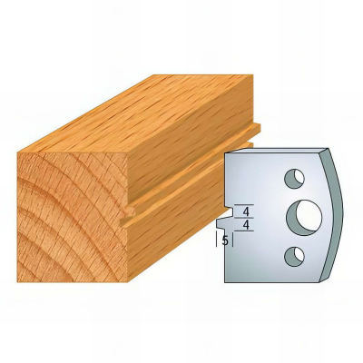 Jeu de 2 fers profilés acier Ht. 40 mm N°074 Bouvetage - 800.074 - Leman