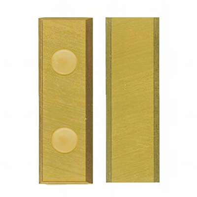 Lot de 10 plaquettes carbure - revêtement titane KO1 20x10x1,5 mm système versofix 4 coupes pour bois - 800.210.01 - Leman