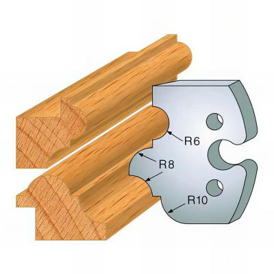 Jeu de 2 fers profilés acier Ht. 50 mm N°233 Multi-profil - 855.233 - Leman