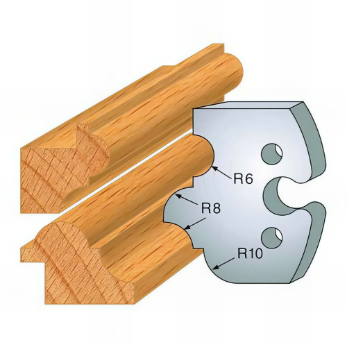 Jeu de 2 fers profilés acier Ht. 50 mm N°233 Multi-profil - 855.233 - Leman