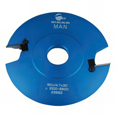 Porte-outils profils et contre-profils N°461 Avt. 17 mm D. 150 mm Al. 30 mm Ep. 14 mm Z2 - 987.150.30.461 - Leman