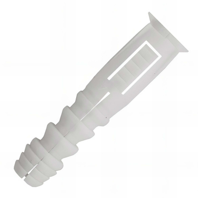 Seau de 600 chevilles universelles polyéthylène avec collerett - 8 x 40 mm