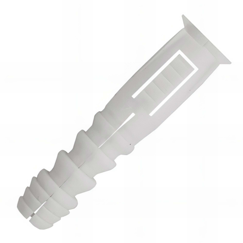 Seau de 600 chevilles universelles polyéthylène avec collerett - 8 x 40 mm