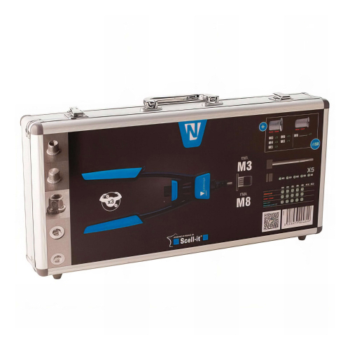 Pince à sertir à levier compact pour écrou M3 à M8