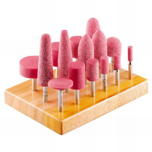 Planchette de 15 meules corindon sur tige - 10503050 - Sidamo