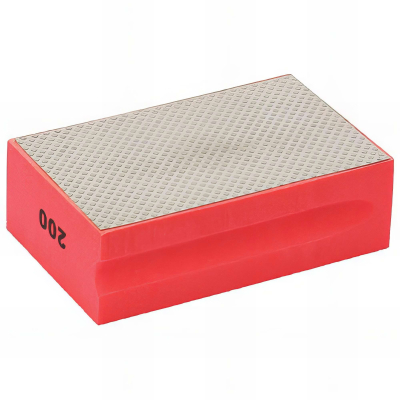 Cale à poncer manuelle diamantée Grain 200 L. 94 x 58 mm pour céramique et pierres naturelles - 11200098 - Sidamo