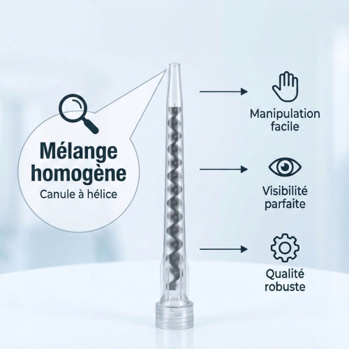 Lot de 50 Canules pour scellement chimique sans anneau - Mélange homogène