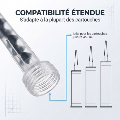 Lot de 50 Canules pour scellement chimique sans anneau - Mélange homogène